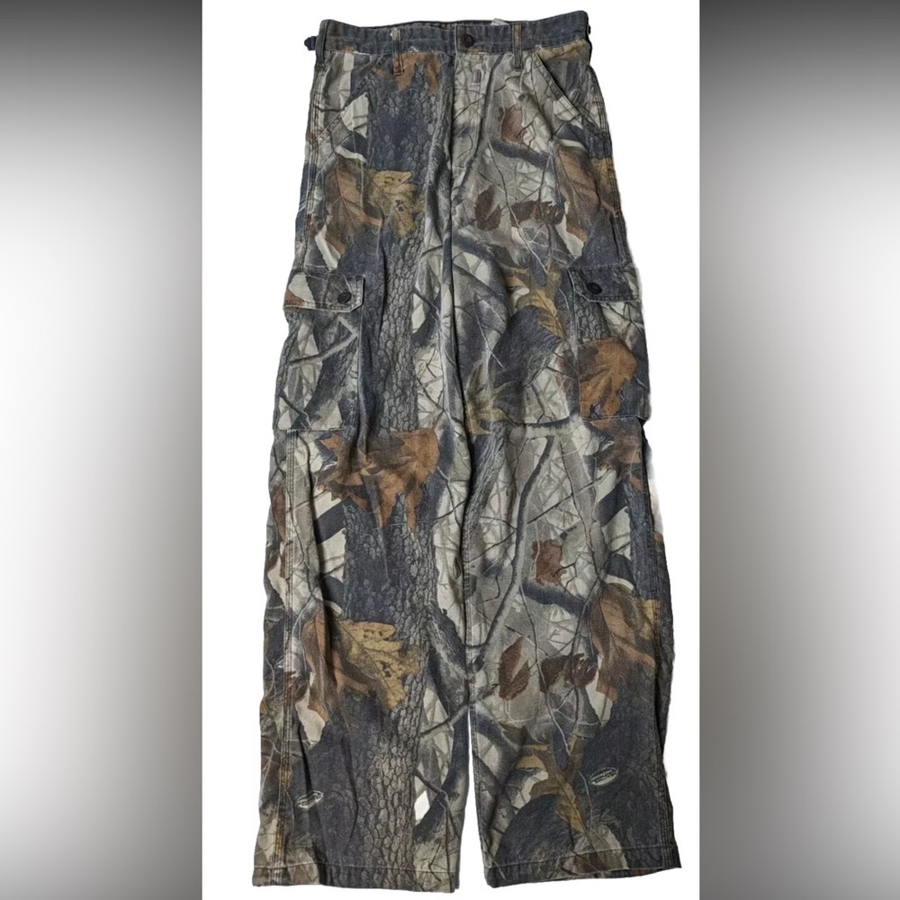VTG 90s Liberty Tree Real Camo Pants Adjustable Baggy Hunt